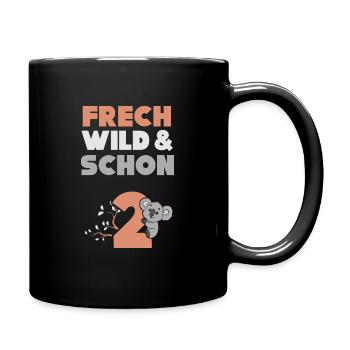 2 Jahre Geburtstag Junge Mädchen Koala - Tasse einfarbig - Schwarz - Rechts
