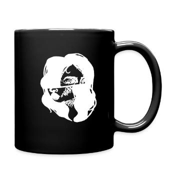 Rose "Splitted" - Tasse einfarbig - Schwarz - Rechts