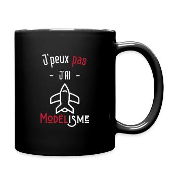 j'peux pas j'ai modélisme - Mug uni - noir - Droite