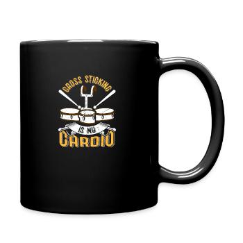 Tenor Schlagzeug Trommel | Musikband Schlagzeuger - Tasse einfarbig - Schwarz - Rechts