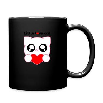 Little Love Cat - Full Colour Mug - black - Right