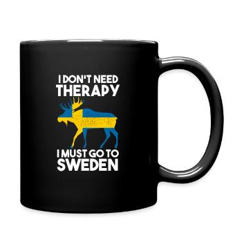 Suède Suède drapeau suédois cadeau - Mug uni - noir - Droite