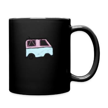 live simply bus - Full Colour Mug - black - Right