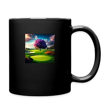 ImgCreator ai world golf - Tasse einfarbig - Schwarz - Rechts