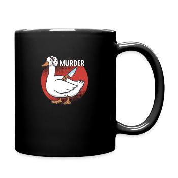Lustige Gänse Gans Goose Vintage Silly Goose - Tasse einfarbig - Schwarz - Rechts
