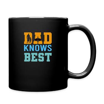 Vater Papa Vatertags Designs zum Vatertag - Tasse einfarbig - Schwarz - Rechts