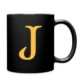 J - Full Colour Mug - black - Right