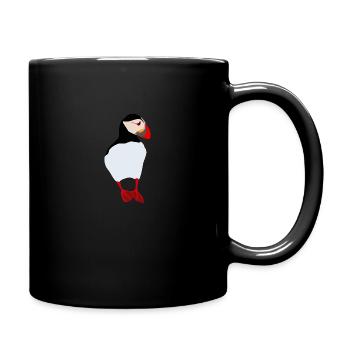 Puffin, Papageientaucher, Vogel, Tier, Island - Tasse einfarbig - Schwarz - Rechts
