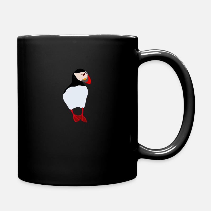Puffin, Papageientaucher, Vogel, Tier, Island - Tasse einfarbig - Schwarz