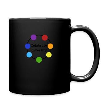 Celebrate differences - Tasse einfarbig - Schwarz - Rechts