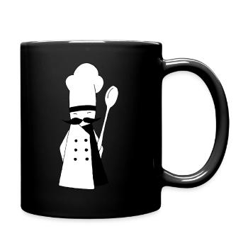 cuisinier - Mug uni - noir - Droite