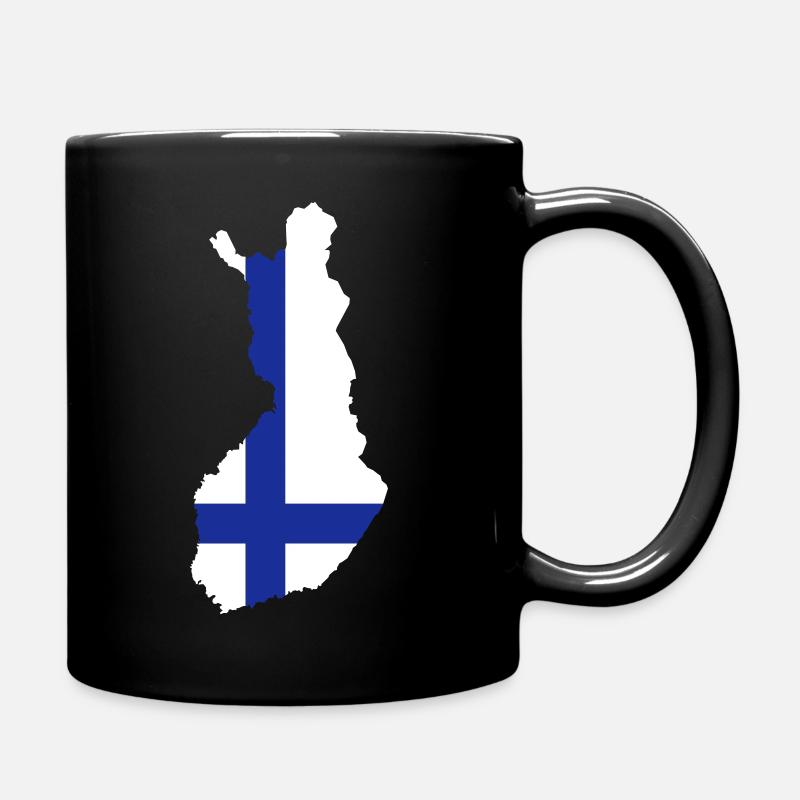 Finnland - Tasse einfarbig - Schwarz