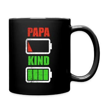 Dad father son child daughter birth gift - Full Colour Mug - black - Right