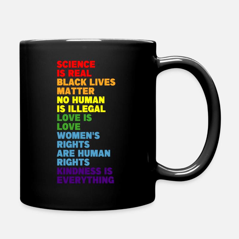 Pride Rainbow Regenbogen Gay LGBT Kleidung Mann - Tasse einfarbig - Schwarz