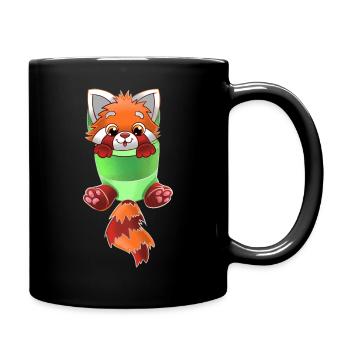 Red Panda Baby Sling - Full Colour Mug - black - Right