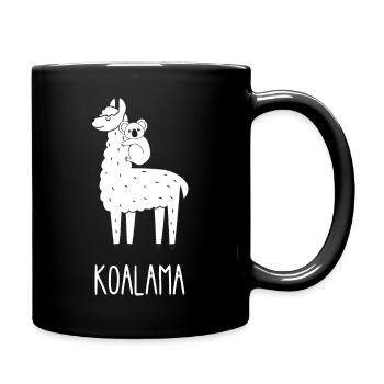 Koalama - Tasse einfarbig - Schwarz - Rechts