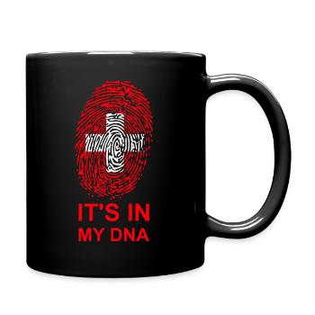 Switzerland it's in my DNA - Full Colour Mug - black - Right