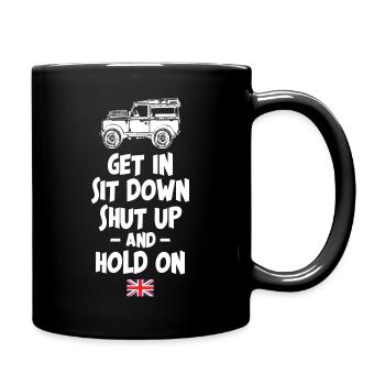 Hold On Landy Rover - Full Colour Mug - black - Right