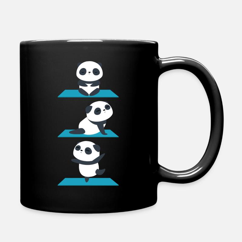 yoga panda Design pour un adepte de yoga ou panda - Mug uni - noir