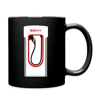 Sexy Supercharger - Tasse einfarbig - Schwarz - Rechts