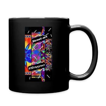 Street art 5 4000 - Mug uni - noir - Droite