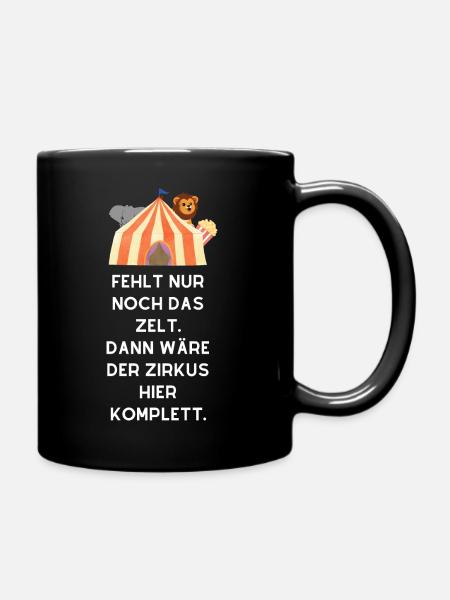 Lustiger Spruch für den Bürohumor - Tasse einfarbig - Schwarz
