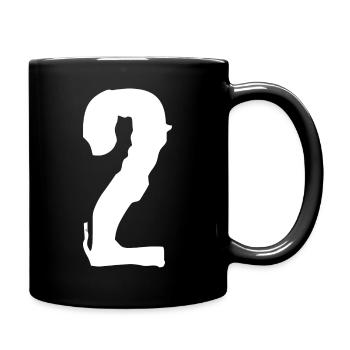 Maillot numéro 2 - Mug uni - noir - Droite
