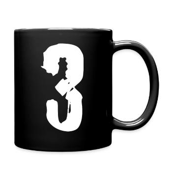 Maillot numéro 3 - Mug uni - noir - Droite