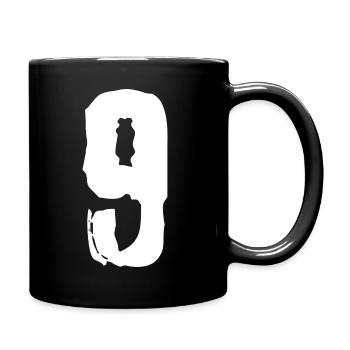 9 number jersey - Full Colour Mug - black - Right
