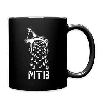 MTB Mountain Bike - Full Colour Mug - black - Right