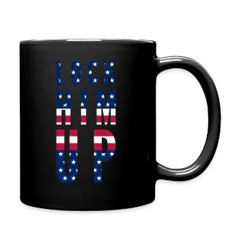 Lock him up - Tasse einfarbig - Schwarz - Rechts