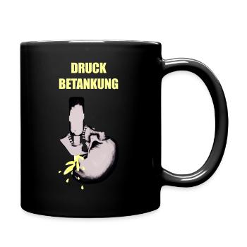 DRUCK BETANKUNG - Tasse einfarbig - Schwarz - Rechts