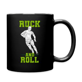 Ruck And Roll Rugby - Tasse einfarbig - Schwarz - Rechts