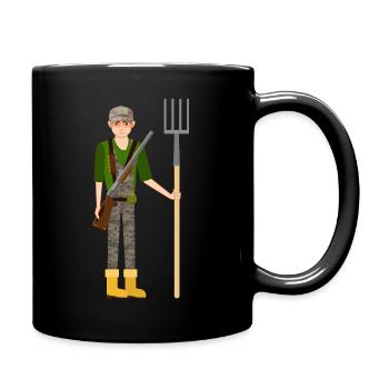 Paysan soldat - Mug uni - noir - Droite