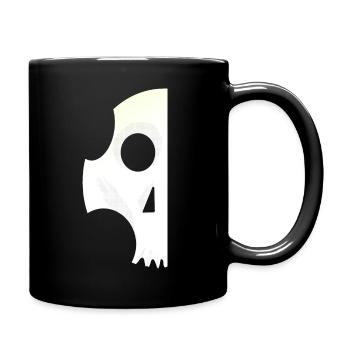 Monkey Skull Affenschädel - Tasse einfarbig - Schwarz - Rechts