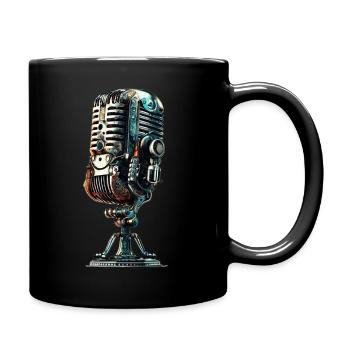 Microphone - Full Colour Mug - black - Right