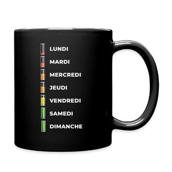 SEMAINE AU TRAVAIL - Mug uni - noir - Droite