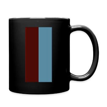 Couleurs Rouge Bleu - Mug uni - noir - Droite