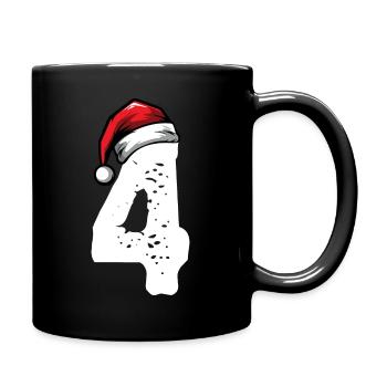 4 Numéro de Noël - Mug uni - noir - Droite