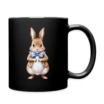 Mignon Lapin Marron 10 - Mug uni - noir - Droite