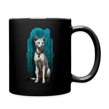 Bastet, Wächter der Katzen: Göttliche Gnade - Tasse einfarbig - Schwarz - Rechts