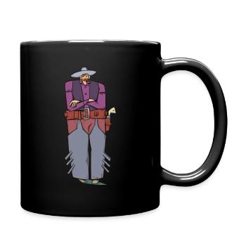 Cowboy - Mug uni - noir - Droite