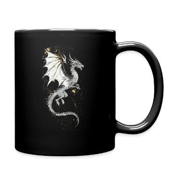 Viking Viking Wikinger Dragon Drache Biker - Full Colour Mug - black - Right