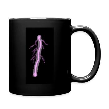 Foudre violette - Mug uni - noir - Droite