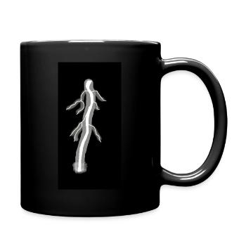 Foudre blanche - Mug uni - noir - Droite