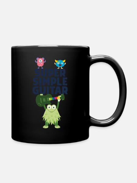 Guitare Super Simple - Green Monster avec Guitare - Mug uni - noir