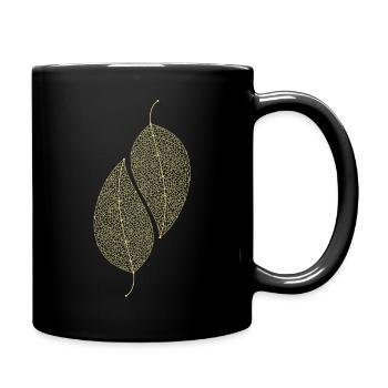 Leaves Decorative - Full Colour Mug - black - Right