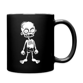 Humorous and quirky zombie boy - Full Colour Mug - black - Right
