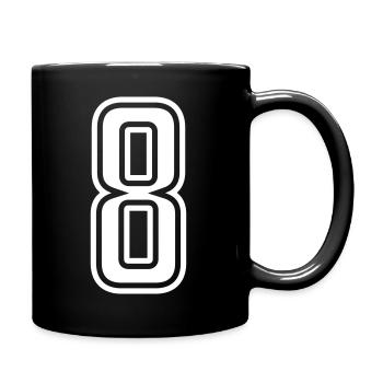 8 - Tasse einfarbig - Schwarz - Rechts