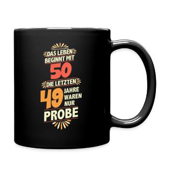 Birthday 50th Anniversary Design Birthday Party - Full Colour Mug - black - Right